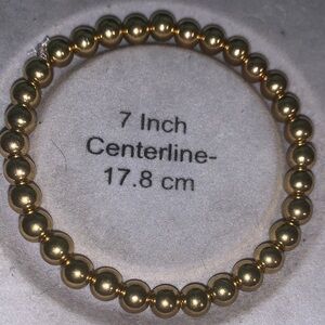 Elegant Gold Beaded stretch Bracelet